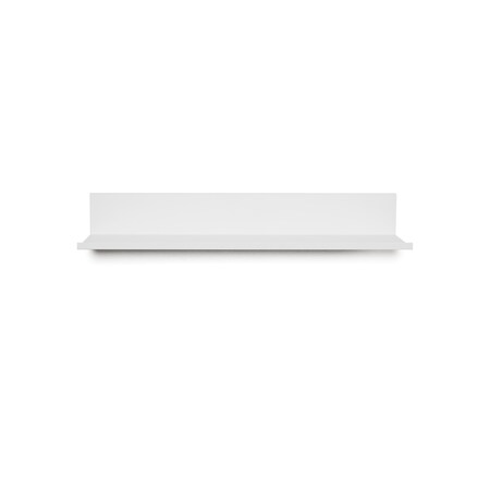 Hangman No Stud Floating Shelf 30", White Powder Coat L-30-W